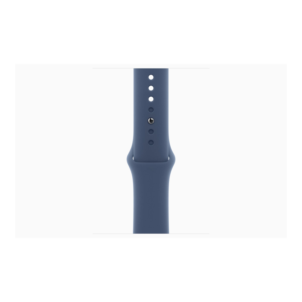 Produktbild för Apple Watch Series 10 (GPS + Cellular) - silveraluminium - smart klocka med sportband - denim - 64 GB