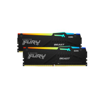 Produktbild för Kingston FURY Beast RGB - DDR5 - sats - 16 GB: 2 x 8 GB - DIMM 288-pin - 6000 MHz / PC5-48000 - ej buffrad