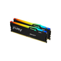 Produktbild för Kingston FURY Beast RGB - DDR5 - sats - 16 GB: 2 x 8 GB - DIMM 288-pin - 6000 MHz / PC5-48000 - ej buffrad