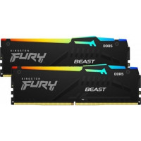 Produktbild för Kingston FURY Beast RGB - DDR5 - sats - 16 GB: 2 x 8 GB - DIMM 288-pin - 6000 MHz / PC5-48000 - ej buffrad
