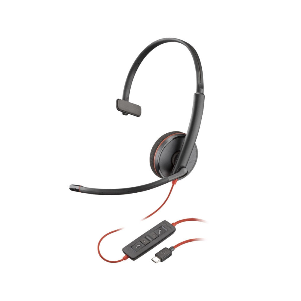 Produktbild för HP Poly Blackwire 3210 - headset - USB-C