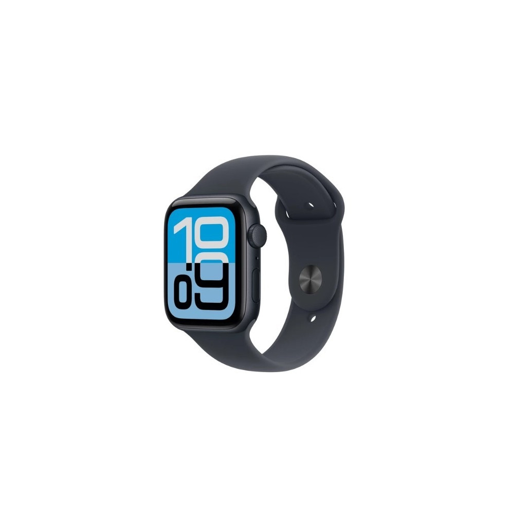 Produktbild för Apple Watch SE 3 (GPS) - midnattsaluminium - smart klocka med sportband - midnatt - 64 GB
