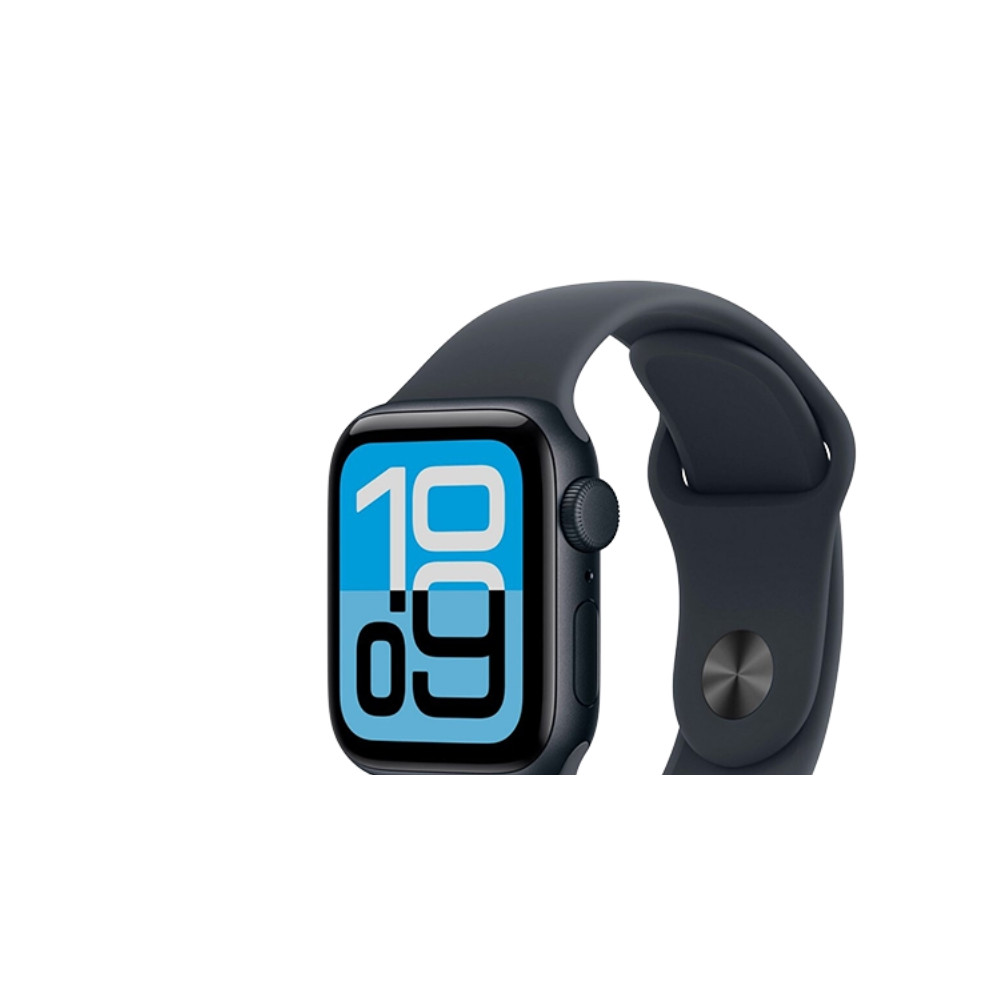 Produktbild för Apple Watch SE 3 (GPS) - midnattsaluminium - smart klocka med sportband - midnatt - 64 GB