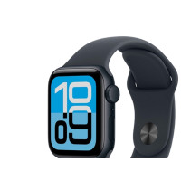 Produktbild för Apple Watch SE 3 (GPS) - midnattsaluminium - smart klocka med sportband - midnatt - 64 GB