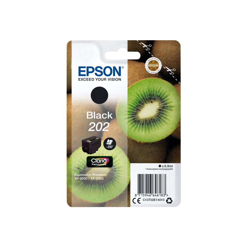Produktbild för Epson 202 - svart - original - bläckpatron