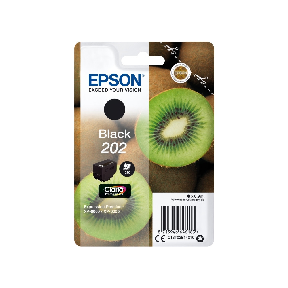 Produktbild för Epson 202 - svart - original - bläckpatron