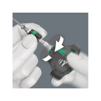 Produktbild för Wera Kraftform Kompakt 400 RA Set 1 - skruvmejsel med spärrfunktion och bitsats - 17 delar