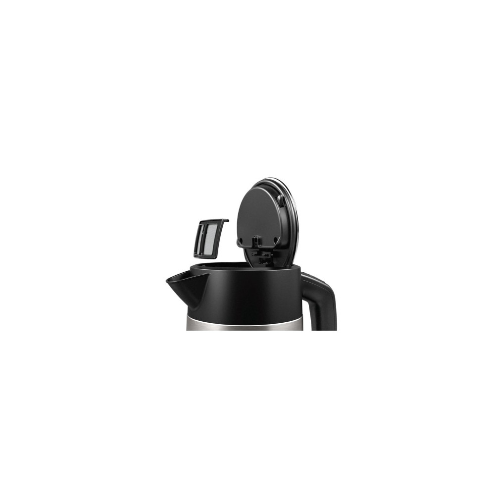 Produktbild för Bosch DesignLine TWK4P440 - vattenkokare - rostfritt stål/svart