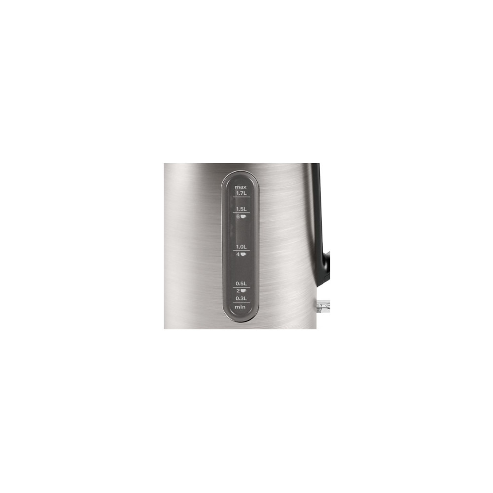 Produktbild för Bosch DesignLine TWK4P440 - vattenkokare - rostfritt stål/svart