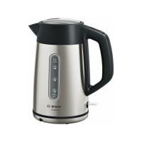 Produktbild för Bosch DesignLine TWK4P440 - vattenkokare - rostfritt stål/svart
