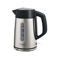 Produktbild för Bosch DesignLine TWK4P440 - vattenkokare - rostfritt stål/svart