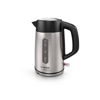 Produktbild för Bosch DesignLine TWK4P440 - vattenkokare - rostfritt stål/svart