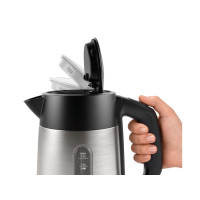 Produktbild för Bosch DesignLine TWK4P440 - vattenkokare - rostfritt stål/svart