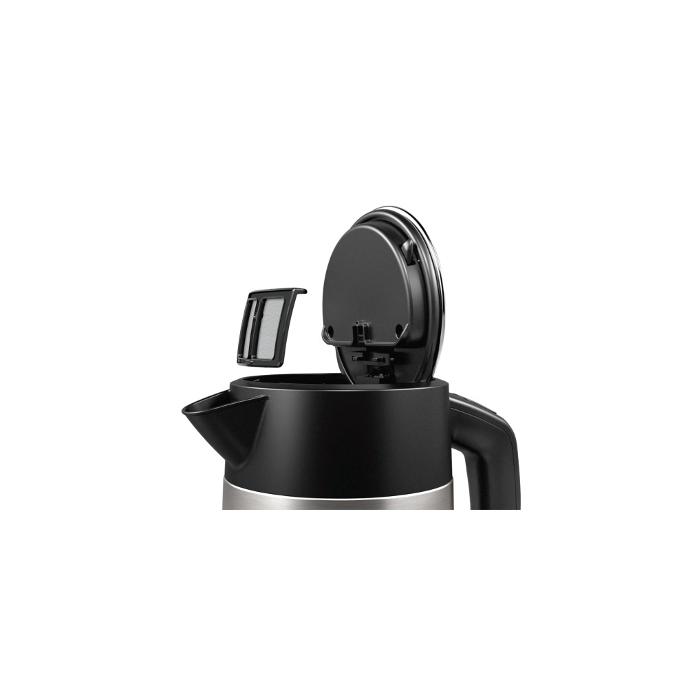 Produktbild för Bosch DesignLine TWK4P440 - vattenkokare - rostfritt stål/svart