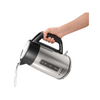 Produktbild för Bosch DesignLine TWK4P440 - vattenkokare - rostfritt stål/svart