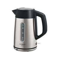 Produktbild för Bosch DesignLine TWK4P440 - vattenkokare - rostfritt stål/svart