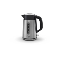 Produktbild för Bosch DesignLine TWK4P440 - vattenkokare - rostfritt stål/svart