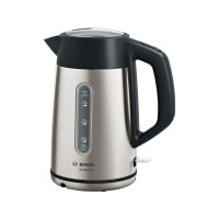 Produktbild för Bosch DesignLine TWK4P440 - vattenkokare - rostfritt stål/svart