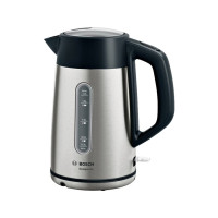 Produktbild för Bosch DesignLine TWK4P440 - vattenkokare - rostfritt stål/svart