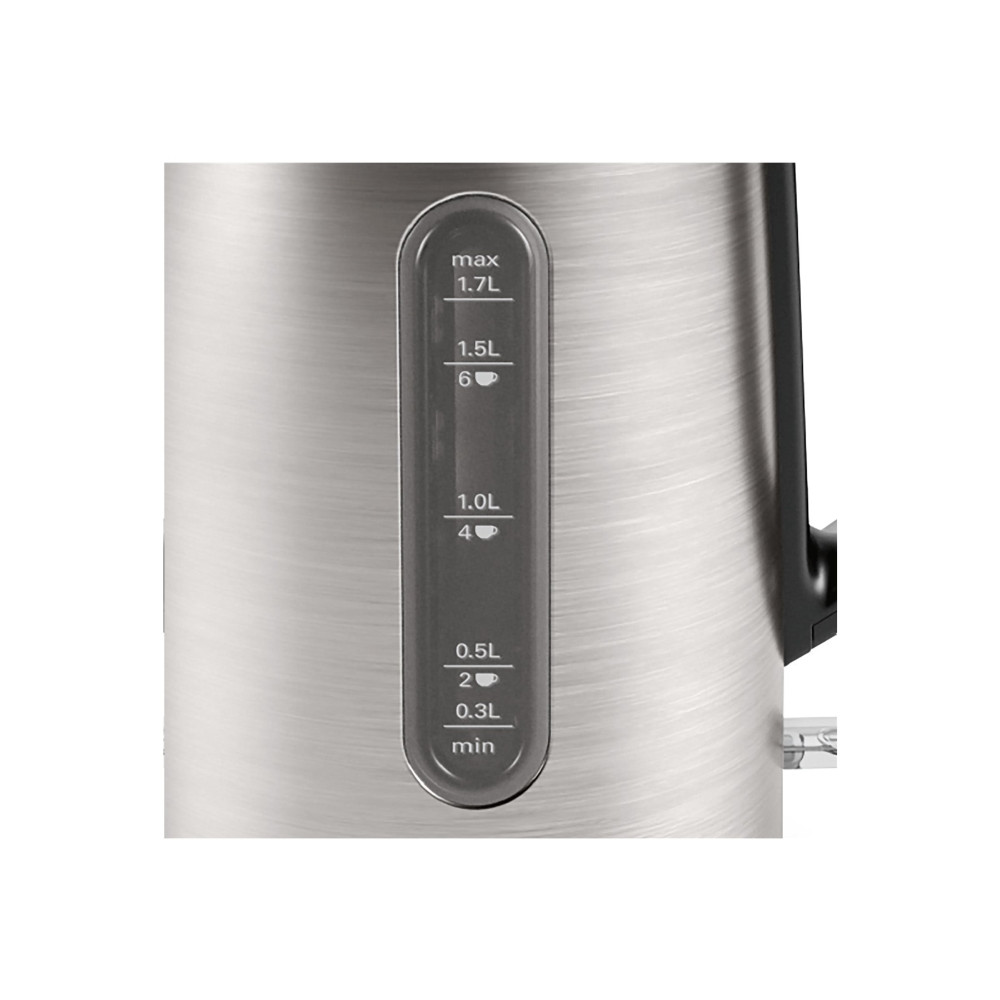Produktbild för Bosch DesignLine TWK4P440 - vattenkokare - rostfritt stål/svart
