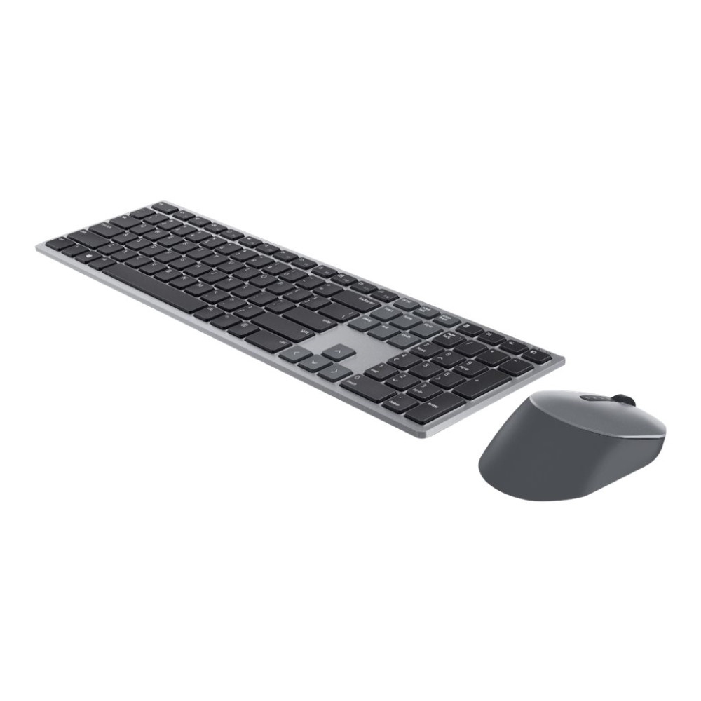 Produktbild för Dell Pro Plus Keyboard and Mouse KM7321W - sats med tangentbord och mus - QWERTY - hela norden - Titan gray Inmatningsenhet