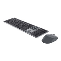 Produktbild för Dell Pro Plus Keyboard and Mouse KM7321W - sats med tangentbord och mus - QWERTY - hela norden - Titan gray Inmatningsenhet