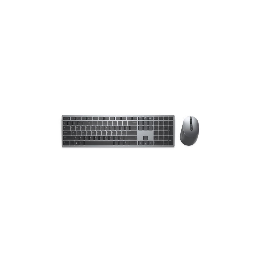 Produktbild för Dell Pro Plus Keyboard and Mouse KM7321W - sats med tangentbord och mus - QWERTY - hela norden - Titan gray Inmatningsenhet