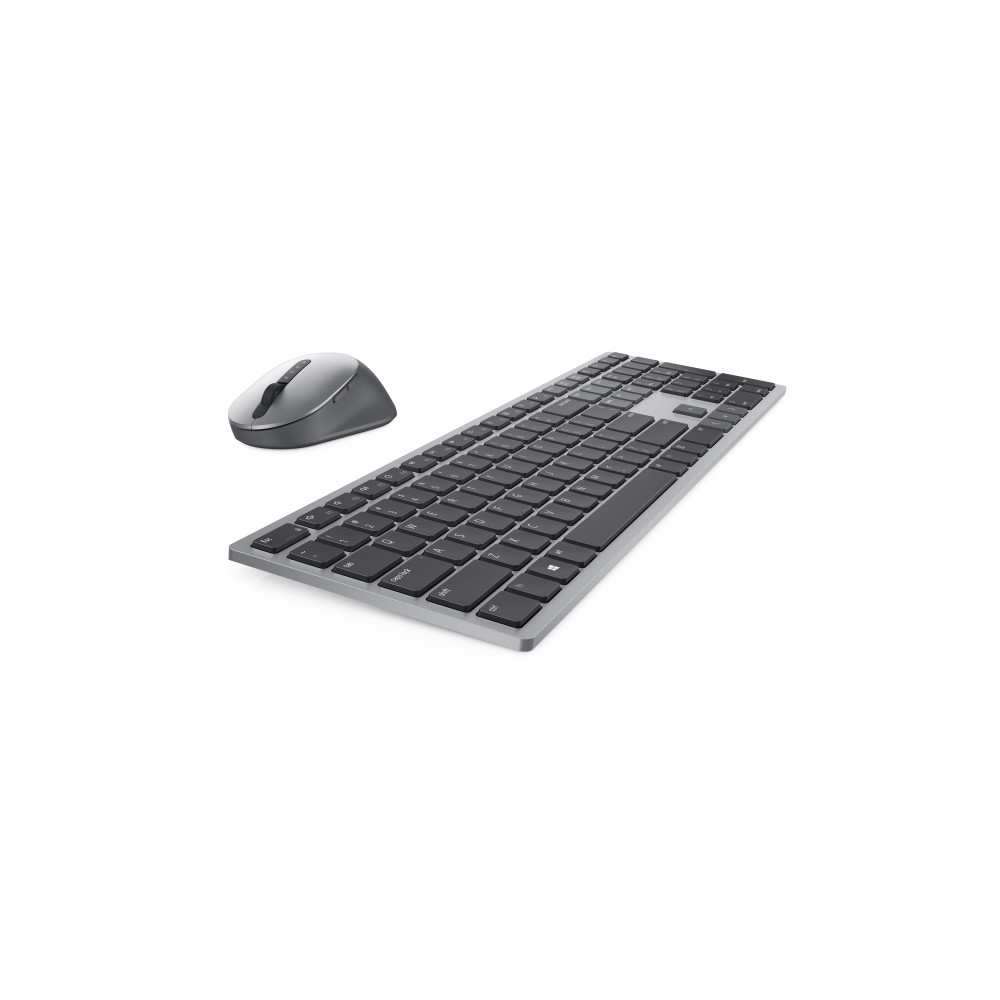 Produktbild för Dell Pro Plus Keyboard and Mouse KM7321W - sats med tangentbord och mus - QWERTY - hela norden - Titan gray Inmatningsenhet
