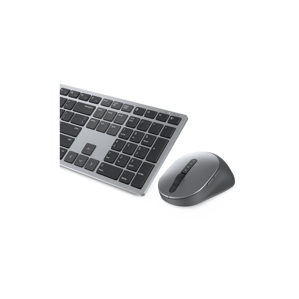 Produktbild för Dell Pro Plus Keyboard and Mouse KM7321W - sats med tangentbord och mus - QWERTY - hela norden - Titan gray Inmatningsenhet