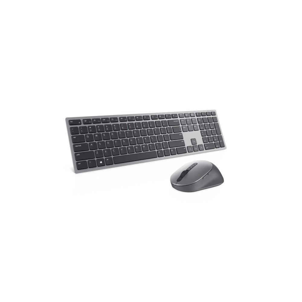 Produktbild för Dell Pro Plus Keyboard and Mouse KM7321W - sats med tangentbord och mus - QWERTY - hela norden - Titan gray Inmatningsenhet