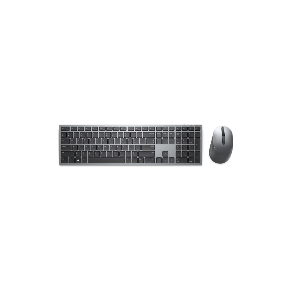 Produktbild för Dell Pro Plus Keyboard and Mouse KM7321W - sats med tangentbord och mus - QWERTY - hela norden - Titan gray Inmatningsenhet