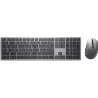 Produktbild för Dell Pro Plus Keyboard and Mouse KM7321W - sats med tangentbord och mus - QWERTY - hela norden - Titan gray Inmatningsenhet