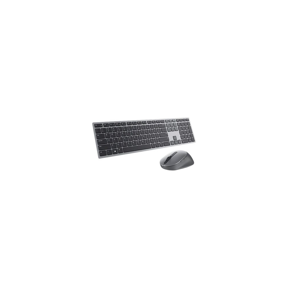 Produktbild för Dell Pro Plus Keyboard and Mouse KM7321W - sats med tangentbord och mus - QWERTY - hela norden - Titan gray Inmatningsenhet