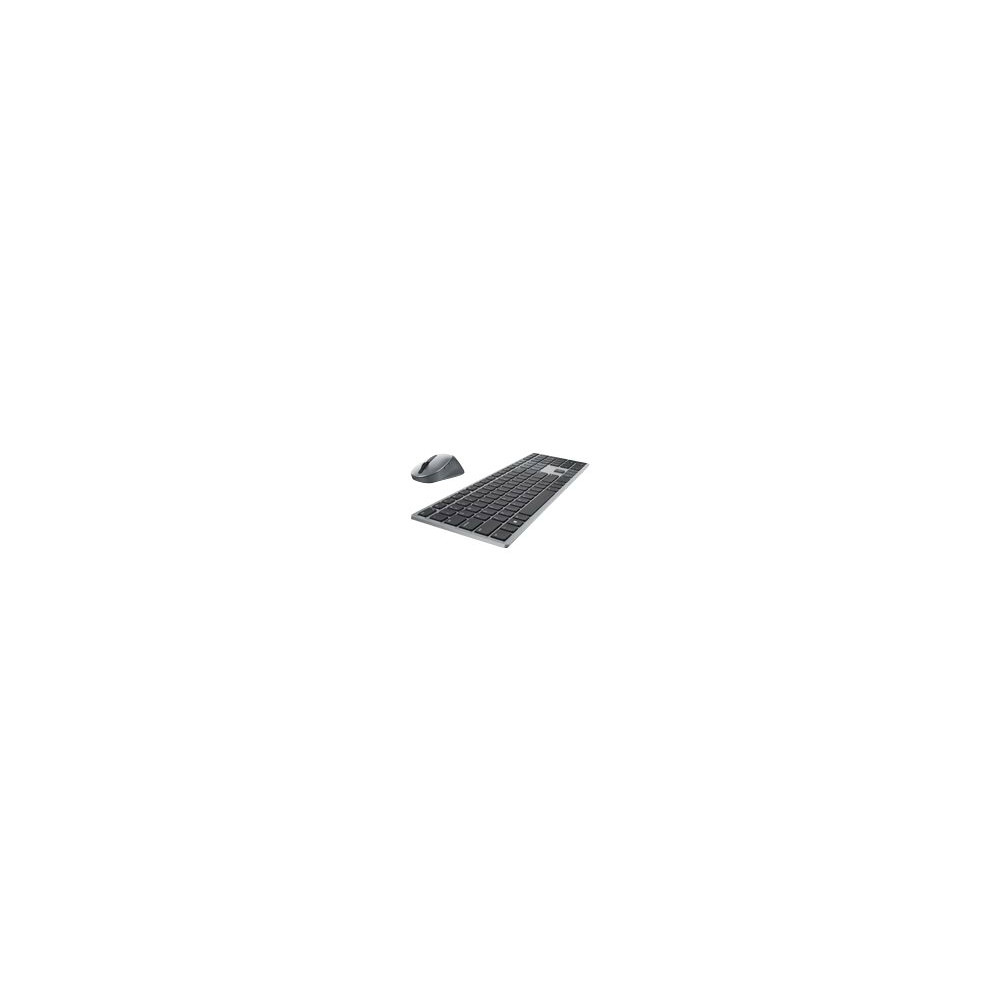 Produktbild för Dell Pro Plus Keyboard and Mouse KM7321W - sats med tangentbord och mus - QWERTY - hela norden - Titan gray Inmatningsenhet