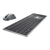 Produktbild för Dell Pro Plus Keyboard and Mouse KM7321W - sats med tangentbord och mus - QWERTY - hela norden - Titan gray Inmatningsenhet