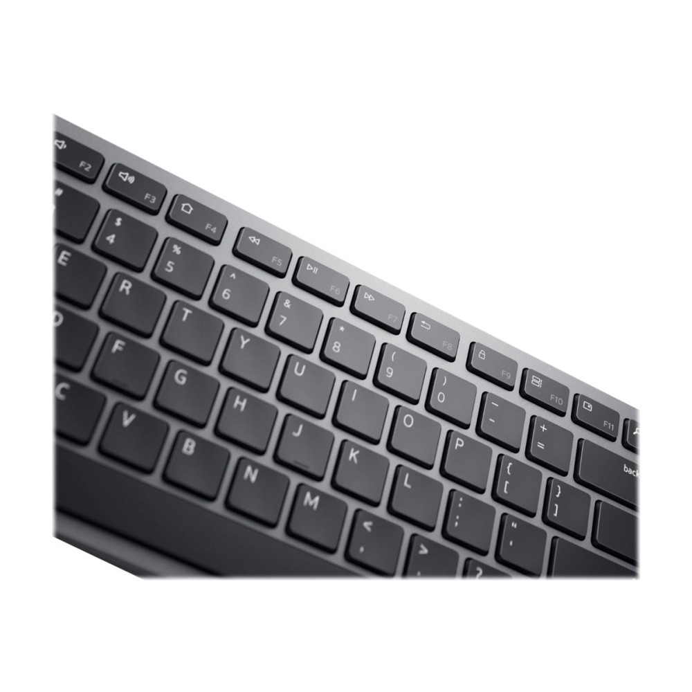 Produktbild för Dell Pro Plus Keyboard and Mouse KM7321W - sats med tangentbord och mus - QWERTY - hela norden - Titan gray Inmatningsenhet