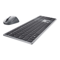 Produktbild för Dell Pro Plus Keyboard and Mouse KM7321W - sats med tangentbord och mus - QWERTY - hela norden - Titan gray Inmatningsenhet