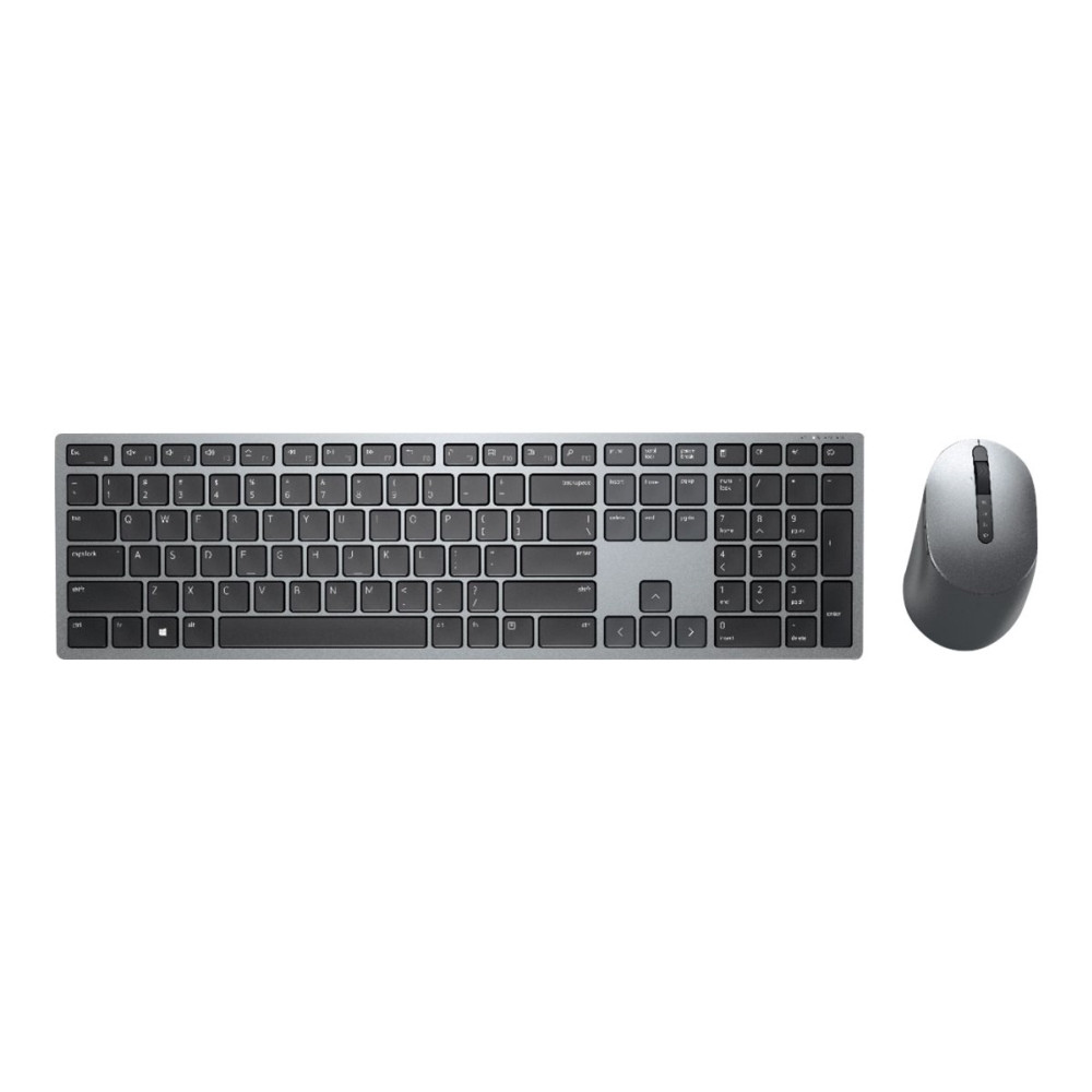 Produktbild för Dell Pro Plus Keyboard and Mouse KM7321W - sats med tangentbord och mus - QWERTY - hela norden - Titan gray Inmatningsenhet