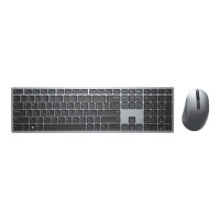 Produktbild för Dell Pro Plus Keyboard and Mouse KM7321W - sats med tangentbord och mus - QWERTY - hela norden - Titan gray Inmatningsenhet