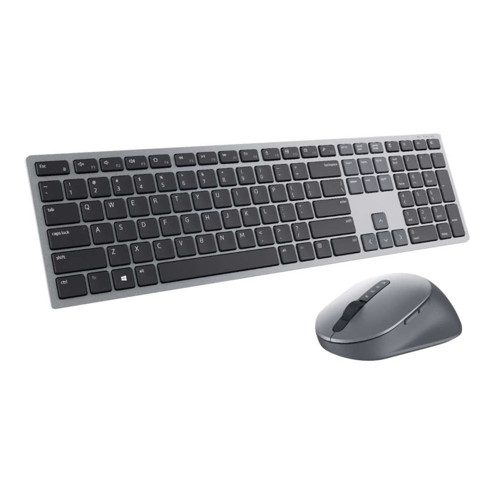 Produktbild för Dell Pro Plus Keyboard and Mouse KM7321W - sats med tangentbord och mus - QWERTY - hela norden - Titan gray Inmatningsenhet