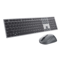 Produktbild för Dell Pro Plus Keyboard and Mouse KM7321W - sats med tangentbord och mus - QWERTY - hela norden - Titan gray Inmatningsenhet