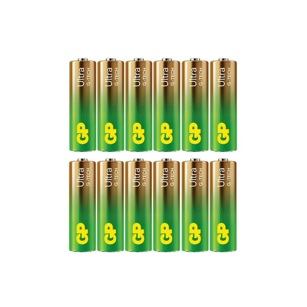 Produktbild för GP Ultra batteri - 12 x AA-typ - alkaliskt