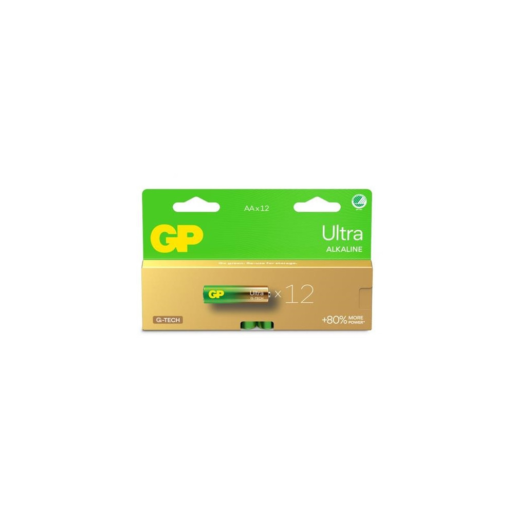 Produktbild för GP Ultra batteri - 12 x AA-typ - alkaliskt