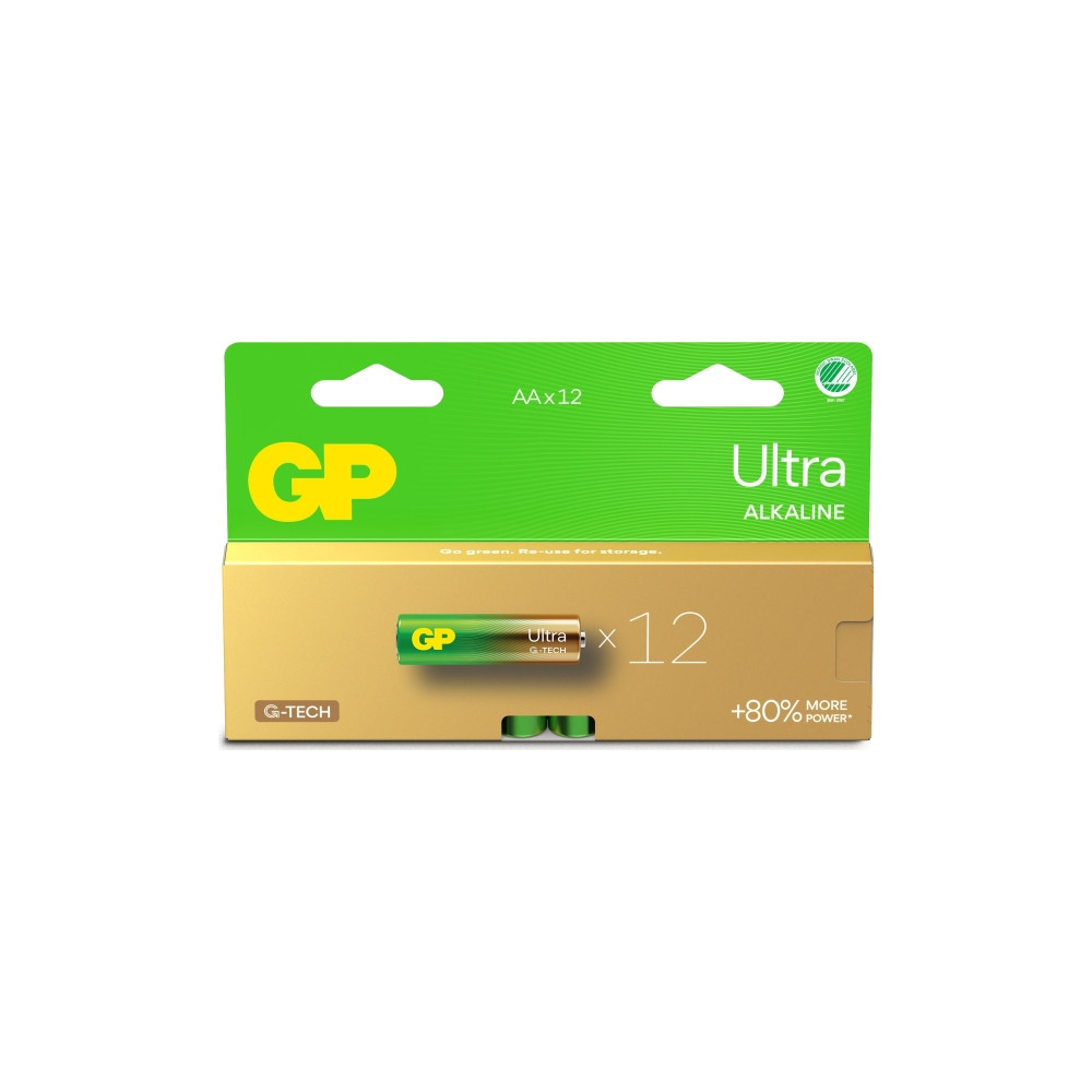 Produktbild för GP Ultra batteri - 12 x AA-typ - alkaliskt