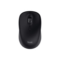 Produktbild för Trust Yvi+ - mus - kompakt, fleranvändarenhet - 2.4 GHz, Bluetooth 5.0 - svart