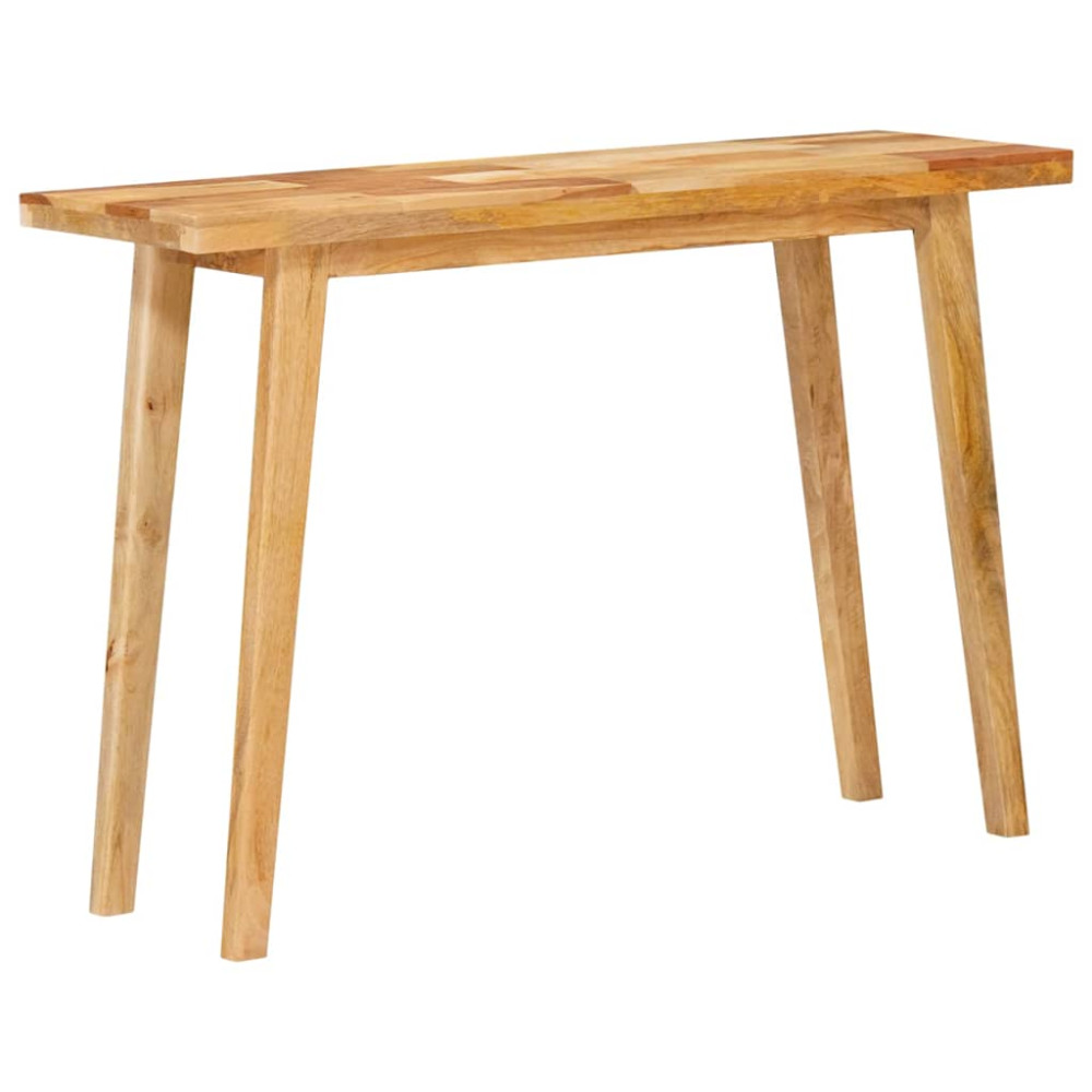 Produktbild för Matbord Naturfärg 100 x 35 x 75 cm Massivt mangoträ