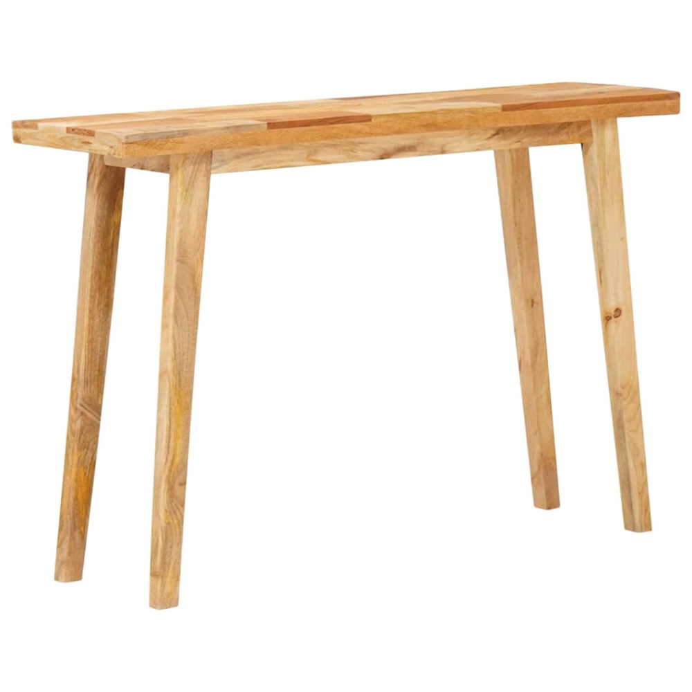 Produktbild för Matbord Naturfärg 100 x 35 x 75 cm Massivt mangoträ