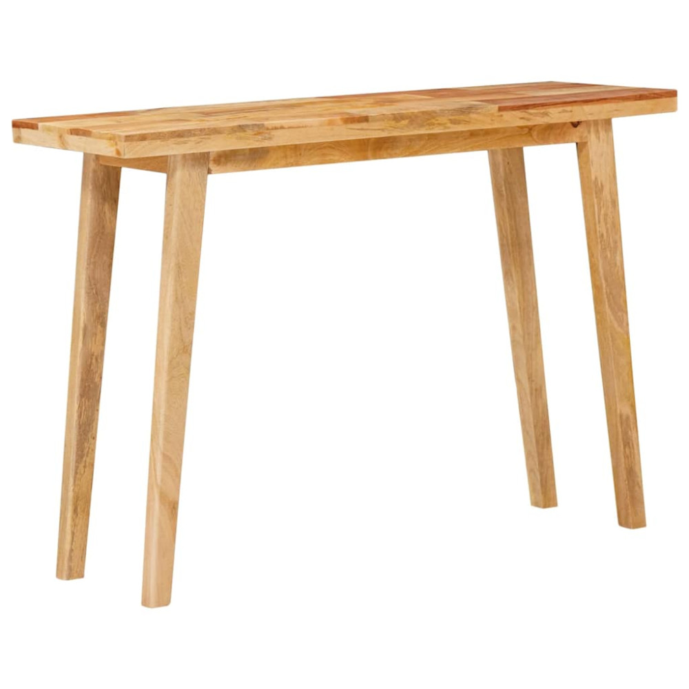 Produktbild för Matbord Naturfärg 100 x 35 x 75 cm Massivt mangoträ