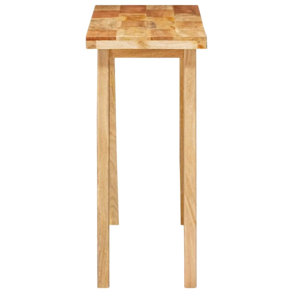 Produktbild för Matbord Naturfärg 100 x 35 x 75 cm Massivt mangoträ