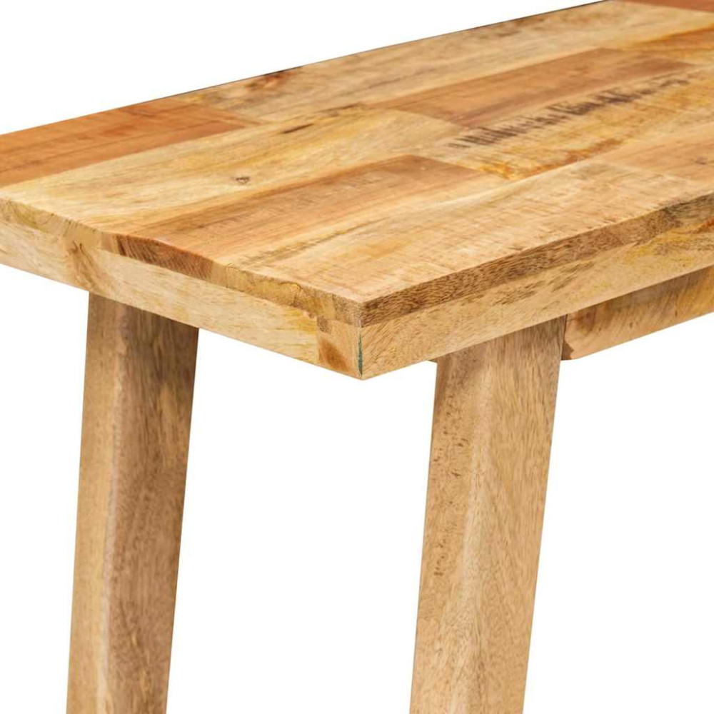 Produktbild för Matbord Naturfärg 100 x 35 x 75 cm Massivt mangoträ